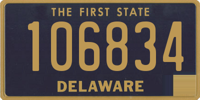 DE license plate 106834