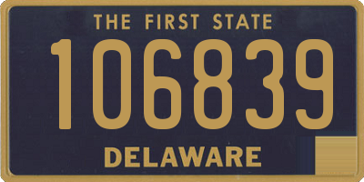 DE license plate 106839