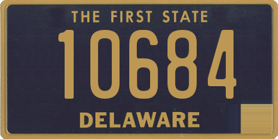 DE license plate 10684