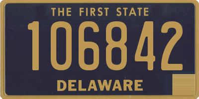 DE license plate 106842