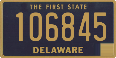 DE license plate 106845