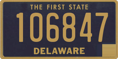 DE license plate 106847