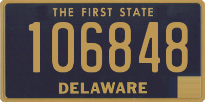 DE license plate 106848