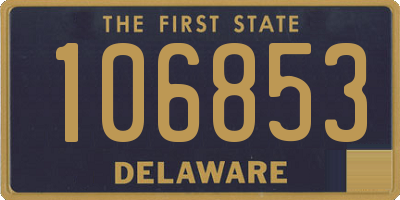 DE license plate 106853