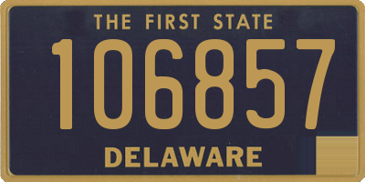 DE license plate 106857