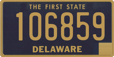 DE license plate 106859