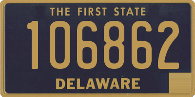 DE license plate 106862