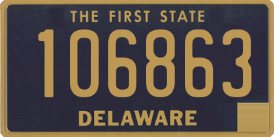 DE license plate 106863