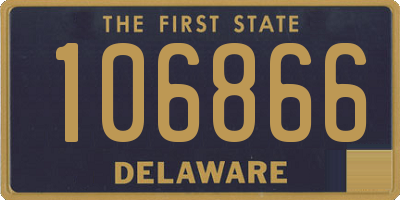 DE license plate 106866