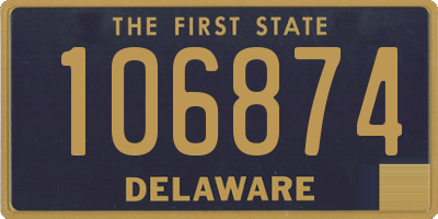 DE license plate 106874