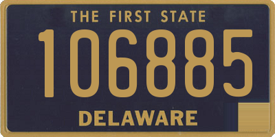 DE license plate 106885