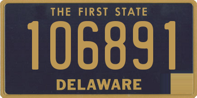 DE license plate 106891