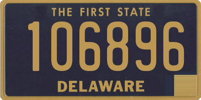 DE license plate 106896