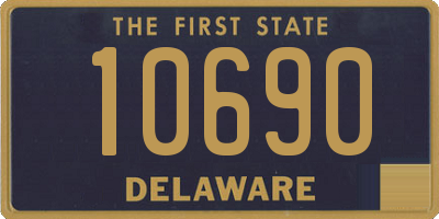 DE license plate 10690