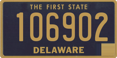 DE license plate 106902