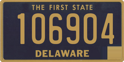 DE license plate 106904