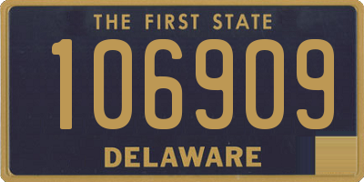 DE license plate 106909