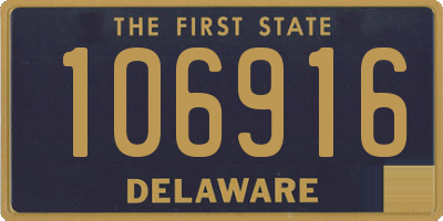 DE license plate 106916