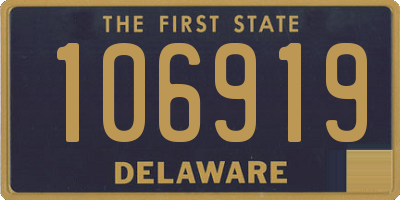 DE license plate 106919