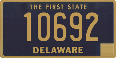 DE license plate 10692