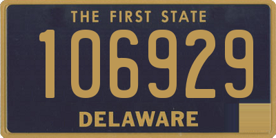 DE license plate 106929