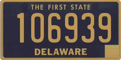 DE license plate 106939