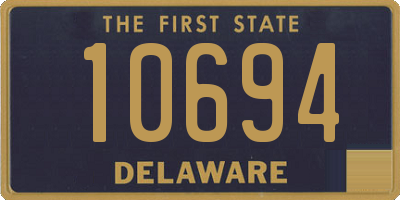 DE license plate 10694