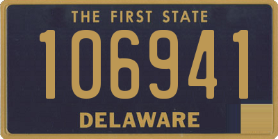 DE license plate 106941