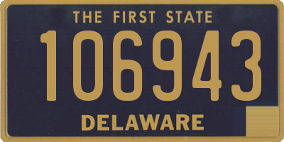 DE license plate 106943