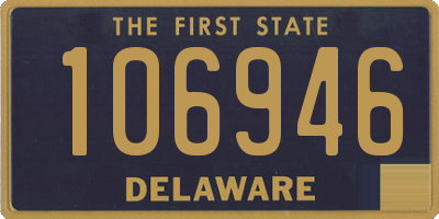 DE license plate 106946