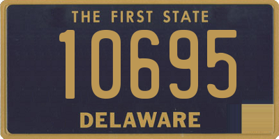 DE license plate 10695