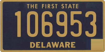 DE license plate 106953