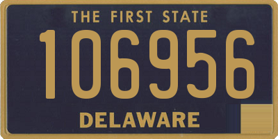 DE license plate 106956