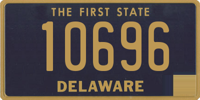 DE license plate 10696