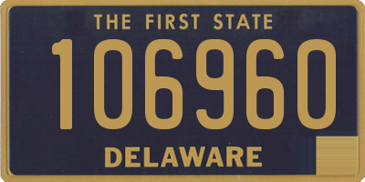 DE license plate 106960