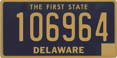 DE license plate 106964