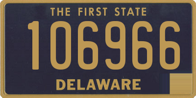 DE license plate 106966