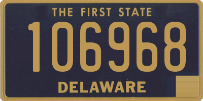 DE license plate 106968