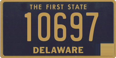 DE license plate 10697