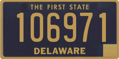 DE license plate 106971