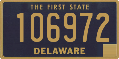 DE license plate 106972