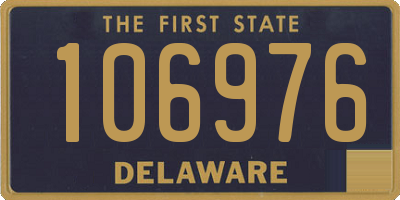 DE license plate 106976