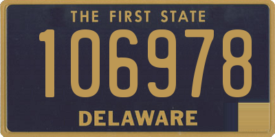 DE license plate 106978