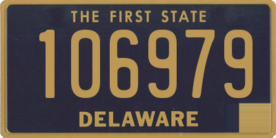 DE license plate 106979