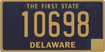 DE license plate 10698