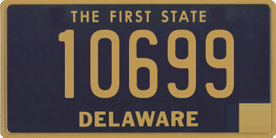 DE license plate 10699