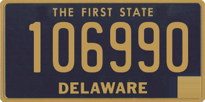 DE license plate 106990