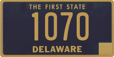 DE license plate 1070