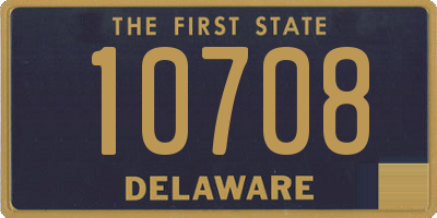 DE license plate 10708