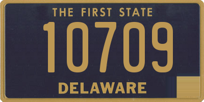 DE license plate 10709